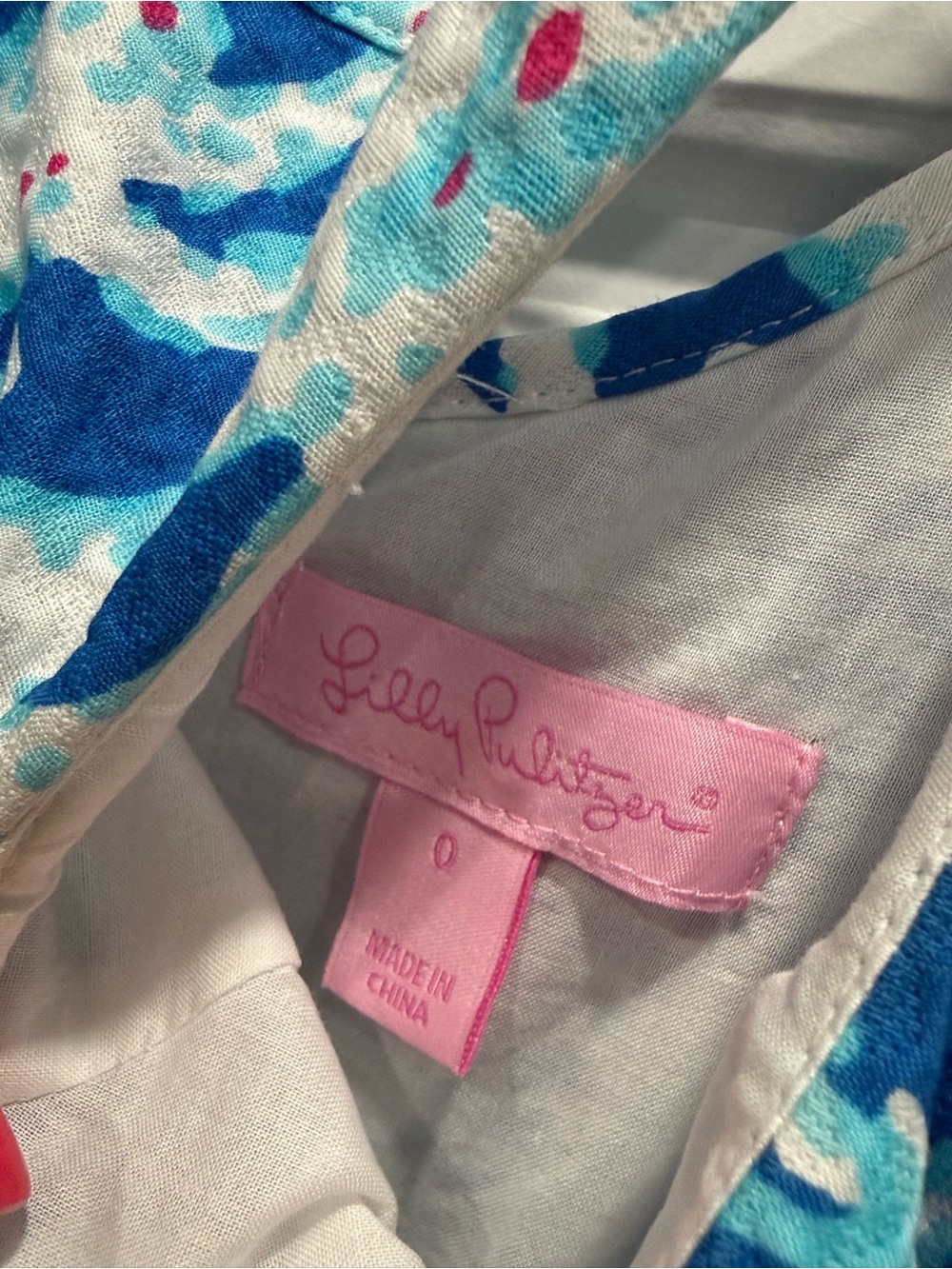 Lilly Pulitzer Ember Sleeveless Shift Mini Dress Brewster Blue Good Reef - Picture 5 of 5